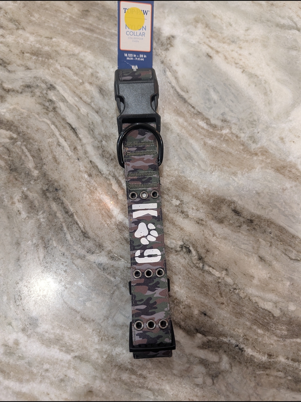 Top Paw Camo K9 Dog Collar